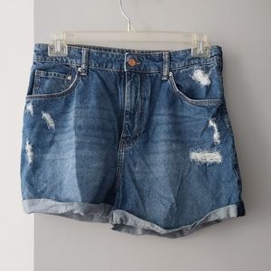 HM Dark Wash Mom Pants